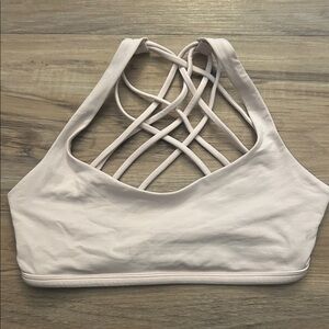 Women's Light Pink Strappy Bralette